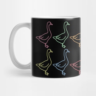 Multi-Colored Geese Mug